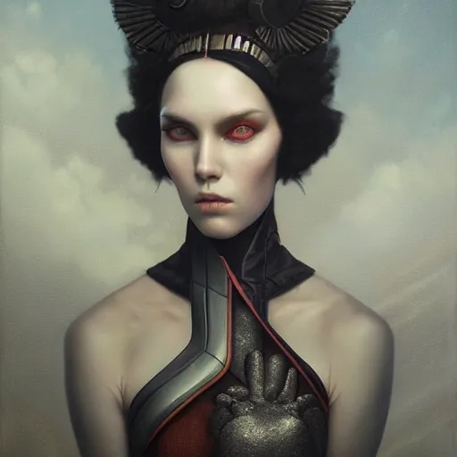 Prompt: artstyle Tom Bagshaw, ultra realist soft painting of a single female mixed in the curiosities carnival, partial symmetry accurate features, very intricate details, futuristic sport arena, focus, curvy, award winning