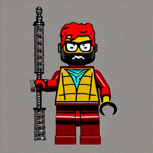 Prompt: Gordon Freeman as a Lego man
