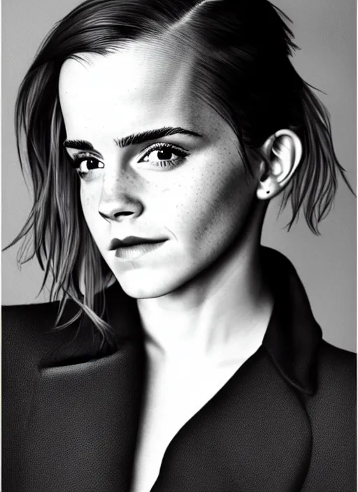 Prompt: Emma Watson as a hegre model, intimate, portrait by Patrick Gleason