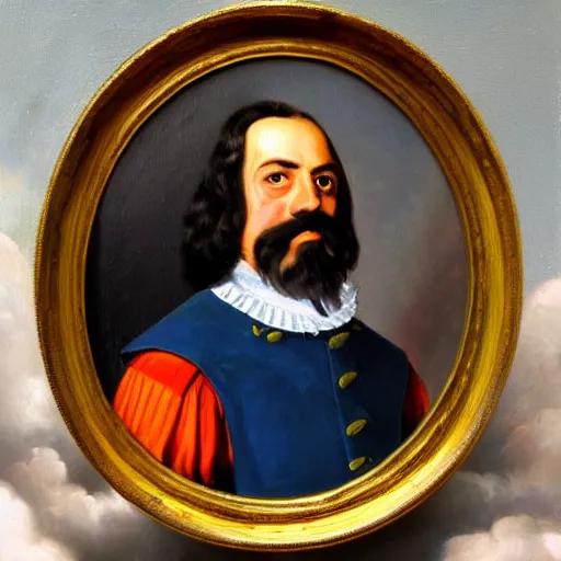 Image similar to peter the great of russia, portrait, oil painting