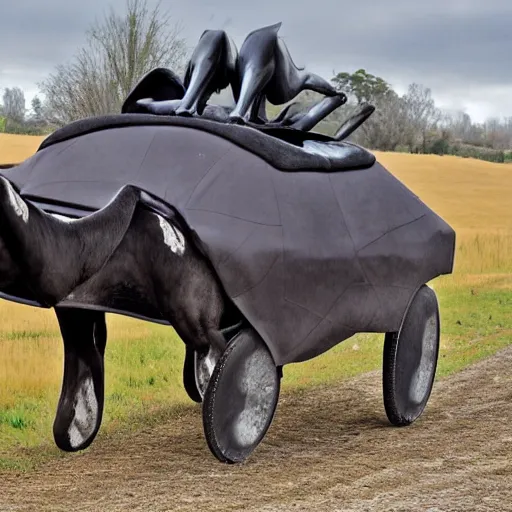 Image similar to photo of a car - horse hybrid