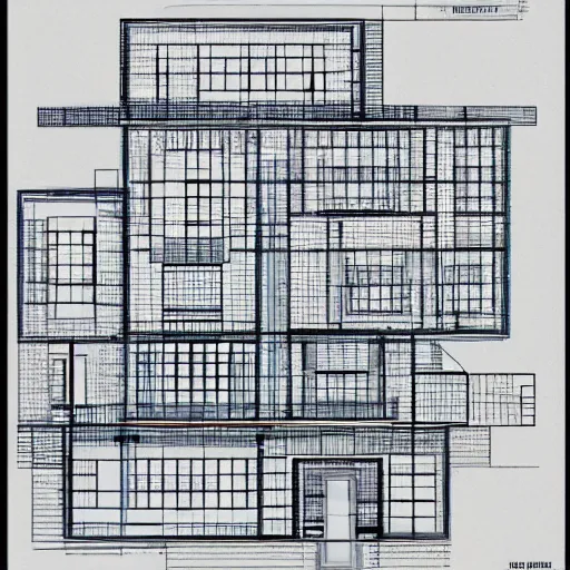 Image similar to futurist house blueprint