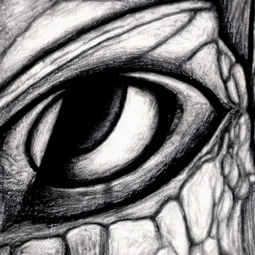 Prompt: Close-up of Femto from Berserk, pencil drawing. El Greco, Remedios Varo, Salvador Dali, Carl Gustav Carus, John Atkinson Grimshaw. Blue tint. Symetrical, logo, geometric shapes.