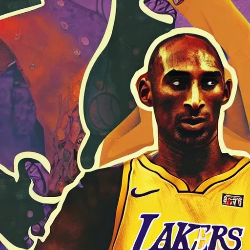 Prompt: steam punk kobe bryant, contemporary collage, highly detailed, digital painting, 4 k, hdr, punk, fashion, smooth, sharp focus, art by nick knight, sandra chevrier and john hoyland