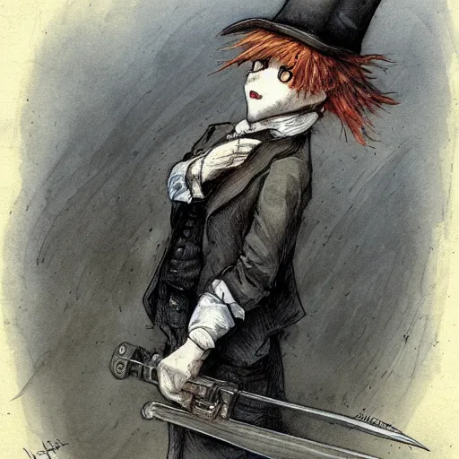 Prompt: jack the ripper high resolution, high quality, by jean - baptiste monge