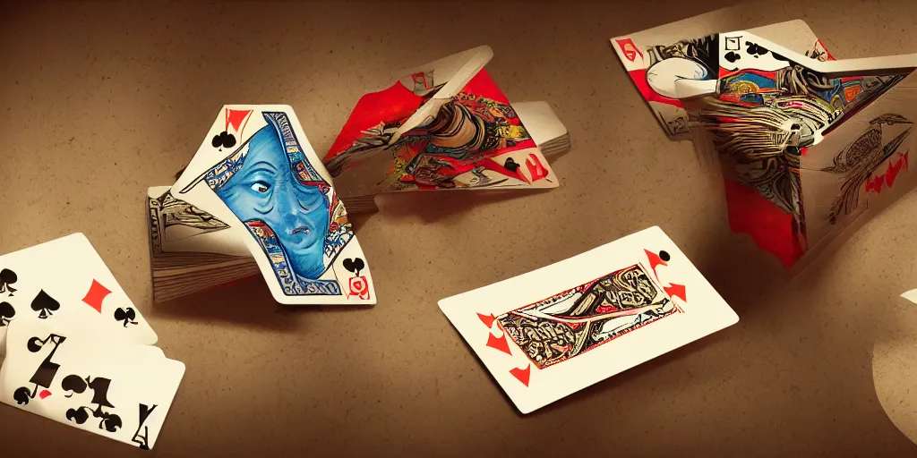 Image similar to magician shuffling cards, cards, fantasy, digital art, soft lighting, concept art, 8 k