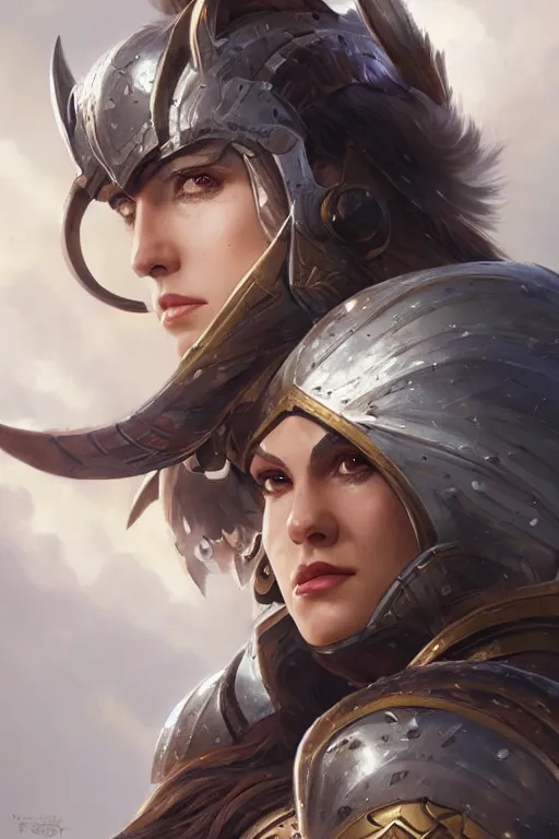 Image similar to amazon valkyrie athena, d & d, fantasy, portrait, highly detailed, headshot, digital painting, trending on artstation, concept art, sharp focus, illustration, art by artgerm and greg rutkowski and magali villeneuve