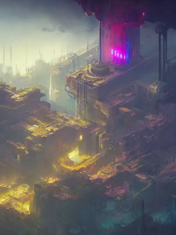 Prompt: photo of 8k ultra realistic power station , full of colour, cinematic lighting, battered, trending on artstation, 4k, hyperrealistic, focused, extreme details,unreal engine 5, cinematic, masterpiece, art by Peter Mohrbacher