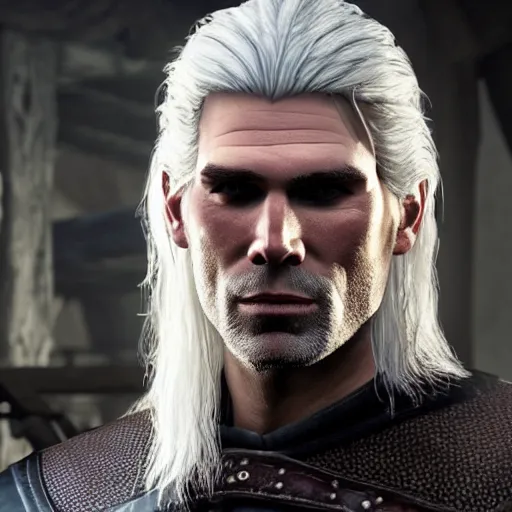 Image similar to anson mount as geralt