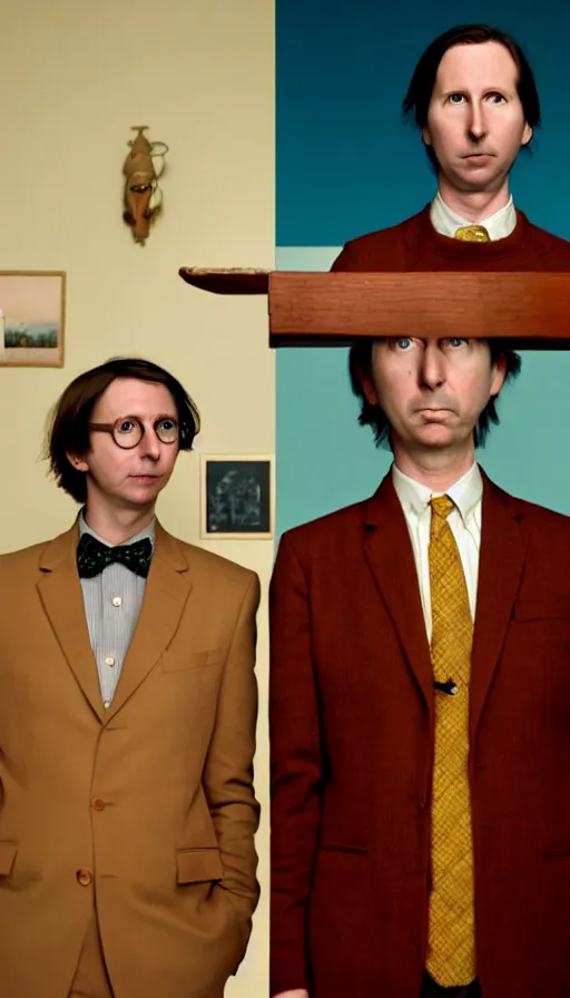 Prompt: the two complementary forces that make up all aspects and phenomena of life, by Wes Anderson,