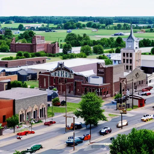 Image similar to A photo of downtown Grinnell, Iowa