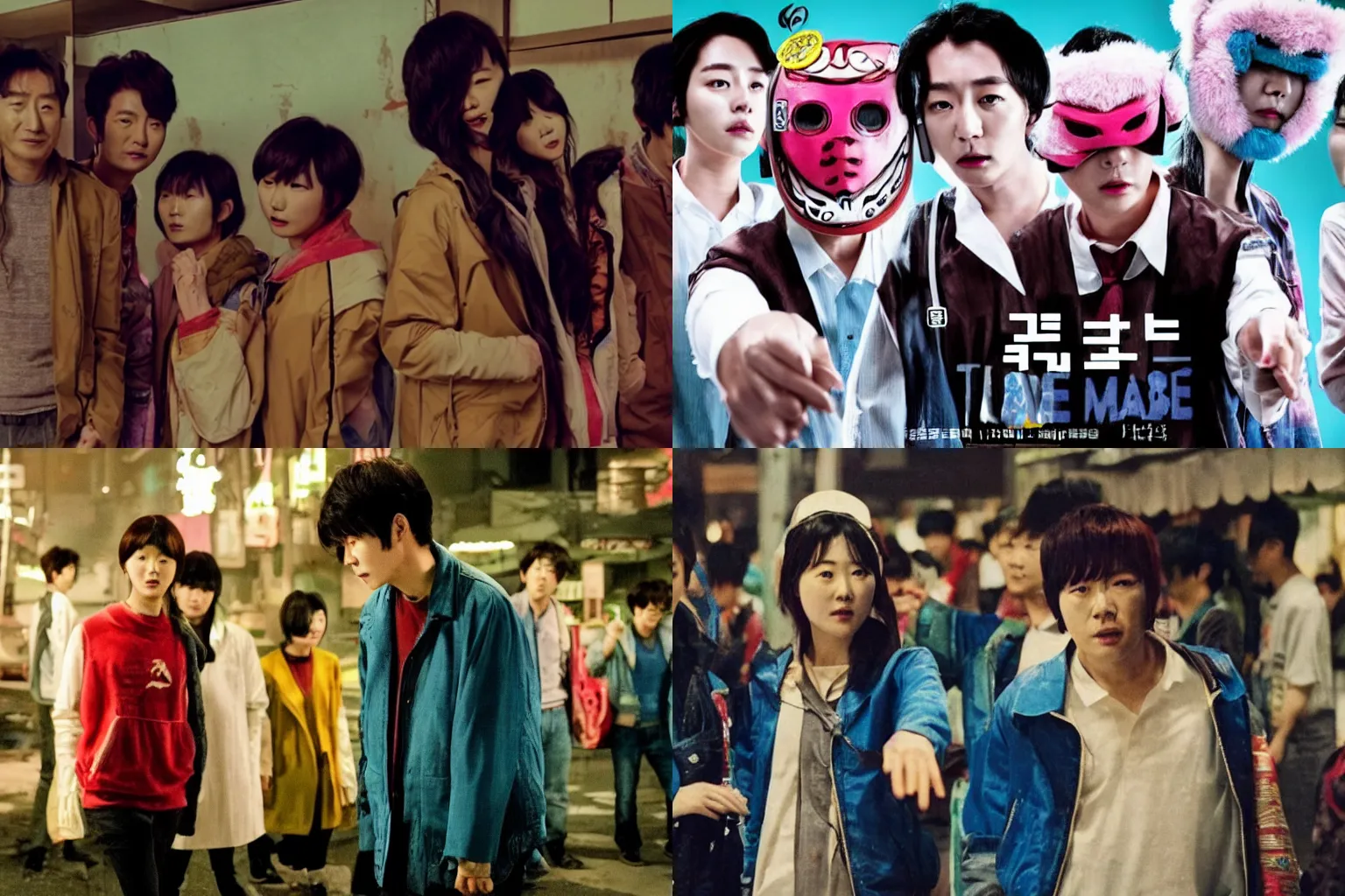 Prompt: korean film still from korean adaptation of hotline miami