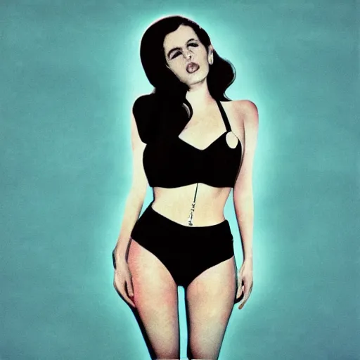 Image similar to Lana del rey album cover, photorealistic
