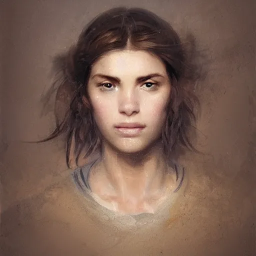 Image similar to portrait of a young shepherd with soft hair, brown hair, Greg Rutkowski