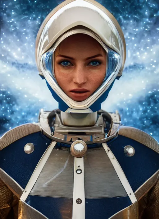 Image similar to closeup group portrait of ashtar space command, depth of field, zeiss lens, detailed, symmetrical, centered, fashion photoshoot, by Annie Leibovitz and Steve McCurry, David Lazar, Jimmy Nelsson, Breathtaking, 8k resolution, extremely detailed, beautiful, establishing shot, artistic, hyperrealistic, beautiful face, octane render