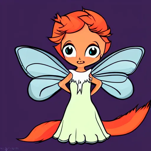 Image similar to Fairy Fox Illustration comic style