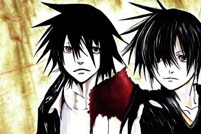 Prompt: l · lawliet, death note, anime