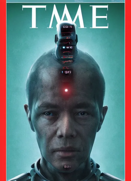 TIME magazine cover, the coming AI singularity, 4k, Stable Diffusion