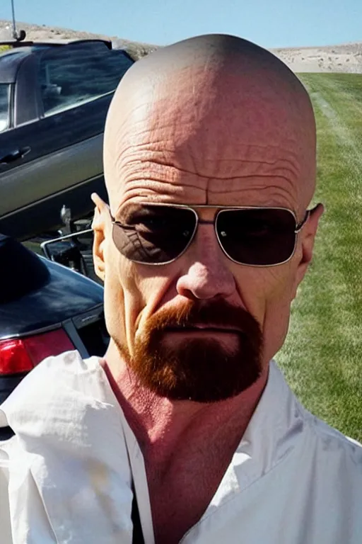 Prompt: walter white gigachad edition