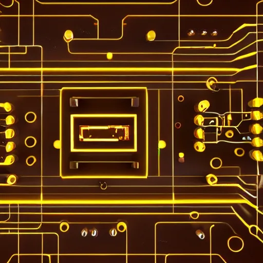 Prompt: circuitry on toast, quantum tracerwave, octanerender