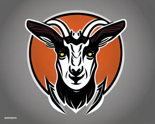 Image similar to goat esports logo vector art, logo design, esports, deep focus, d & d, fantasy, intricate, elegant, highly detailed, digital painting, artstation, concept art, matte, sharp focus, illustration, hearthstone,