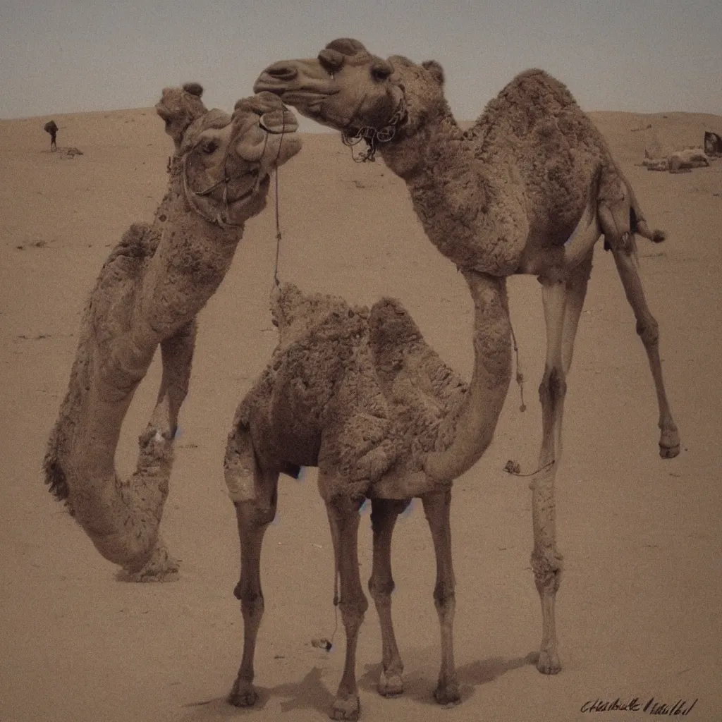 Prompt: a camel by charles bell