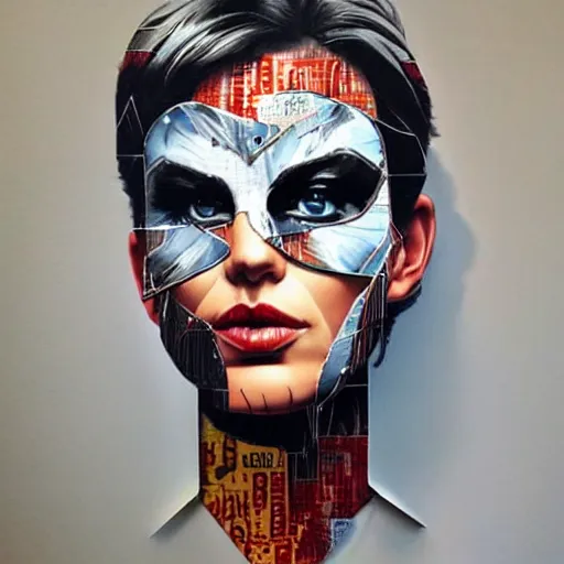 Prompt: a beautiful sculpture designed by Sandra Chevrier, superhero, photography