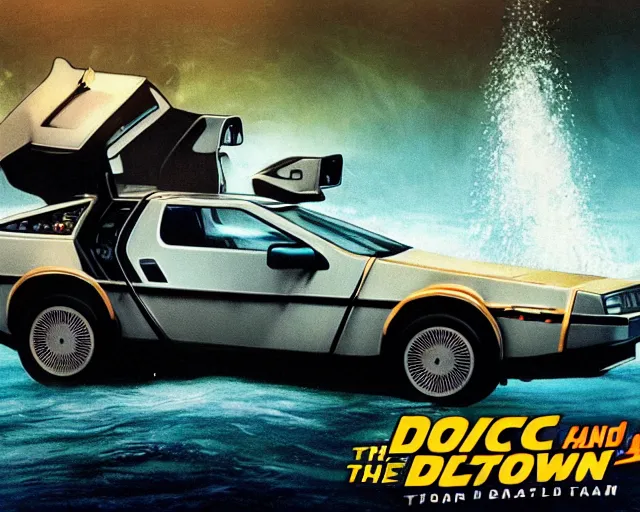 Image similar to doc brown and the delorean underwater