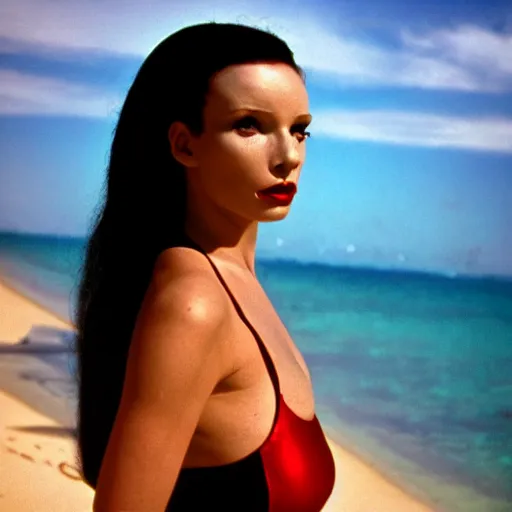 Image similar to klingons on holiday at risa, swimsuits, star trek, photography, instagram, holiday, beach, the next generation, sttng, high quality, sharp, cait miers, michael hoppen, qapla