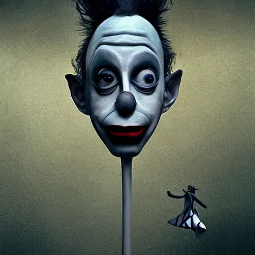 Image similar to tim burton and dr seuss and michal karcz digital art of a clown., detailed, elegant, intricate, 4 k, renaissance painting