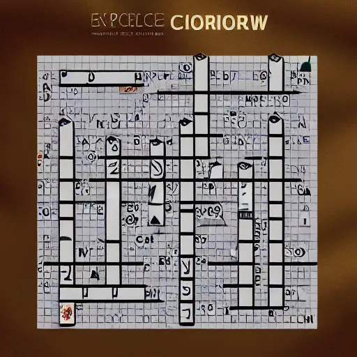 Image similar to a very exotic crossword