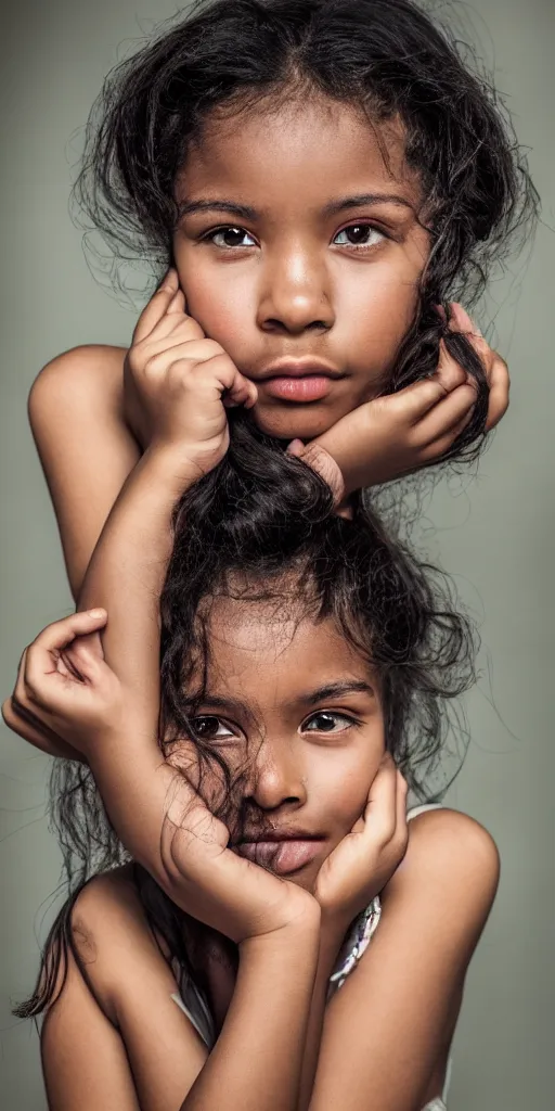 Prompt: beautiful portrait of a girl with an exotic background by Frank Capra, Photography, Portrait, Closeup, Vignette, Chroma, Frontlight, Rim Lighting, Natural Lighting, 8k