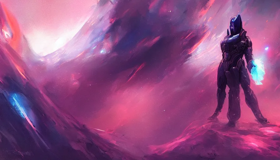 Image similar to concept art by jama jurabaev, nebula, cinematic shot, trending on artstation, high quality, brush stroke