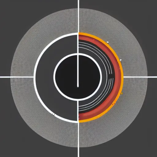 Prompt: a visualisation of pi