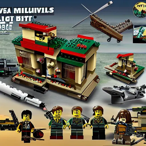 Prompt: The Vietnam war Lego set