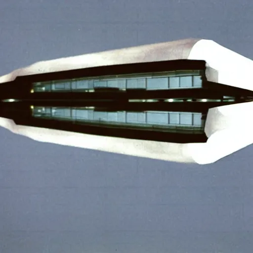 Prompt: a spaceship designed by Mies Van Der Rohe