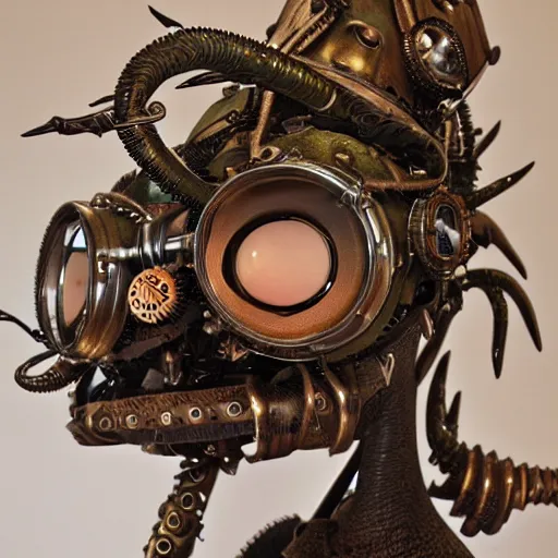 Prompt: steampunk Audrey 2, ultra detailed, 8k resolution, ultrarealistic