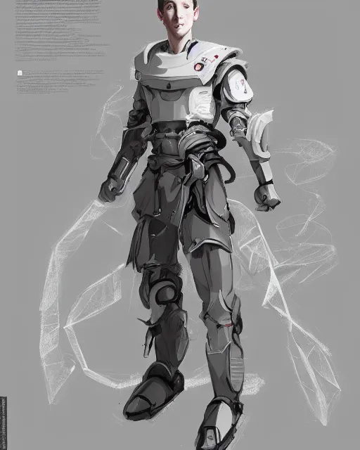 Prompt: A full-body anime portrait of Mark Zuckerberg as a white robot wearing a kimono from Skyrim, by Stanley Artgerm Lau, WLOP, Rossdraws, James Jean, Andrei Riabovitchevy, Marc Simonetti, and Sakimichan, trending on artstation