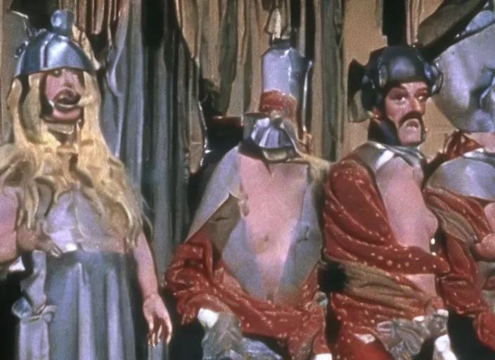 Prompt: ! dream a still image from a monty python animation by terry gilliam, technicolor 4 k