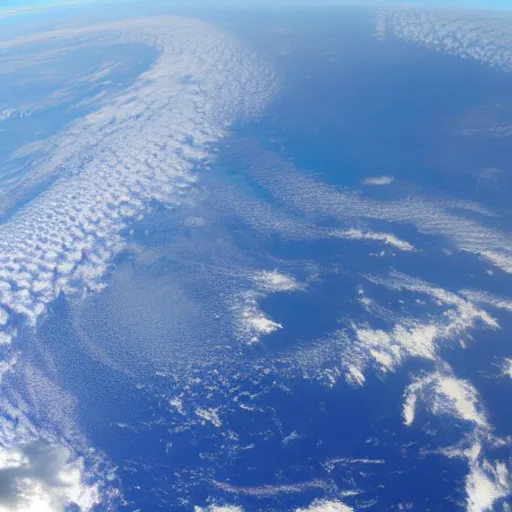 Image similar to cloud formation in the south indian ocean. photo taken by an astronaut aboard the iss