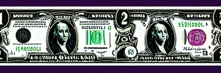 Image similar to lovecraftian dollar bill.