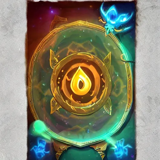 Image similar to glowing magic scroll paper floating in the air, in the style of hearthstone artwork