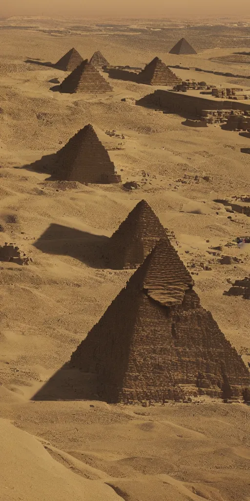 Prompt: Pyramids of egypt, Beeple