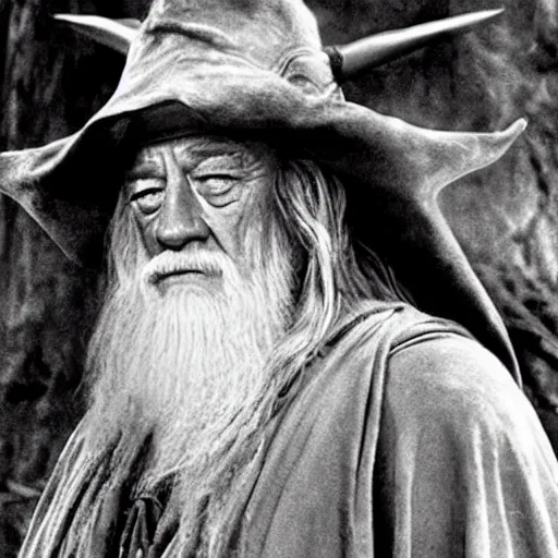 Image similar to john wayne playing gandalf in lord of the rings