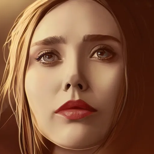 Image similar to anthropomorphic [ lightbulb ]!! with [ an elizabeth olsen face ]!!, portrait!!, trending on artstation, 4 k quality, intricate