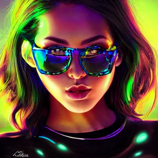 Prompt: electric woman, cute - fine - face, pretty face, oil slick hair, realistic shaded perfect face, extremely fine details, realistic shaded lighting, dynamic background, artgerm, 8 k ultra realistic, highly detailed, portraiture art by koreyba