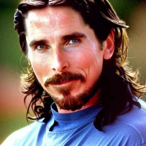 Image similar to Christian Bale in 1992, 90's style picture