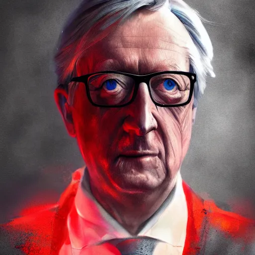 Image similar to Jean-Claude Juncker as a sith lord, post-apocalyptic, Stockholm, wlop, artstation