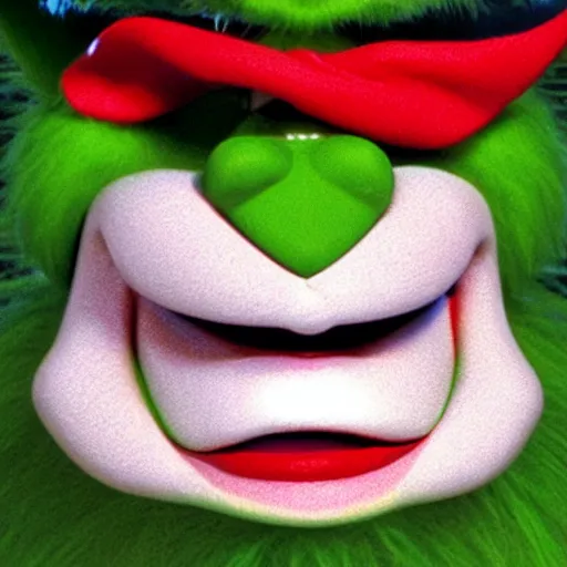 Image similar to 9 0 s cgi model of the grinch