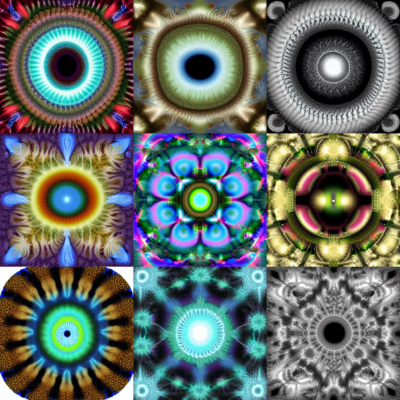 Prompt: Julia fractal, eye